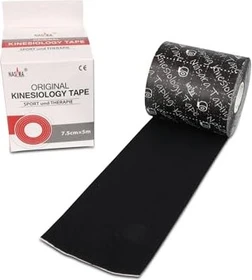 Nasara Kinesiology Tape Rolle 7.5cm x 5m schwarz, 1 Stück