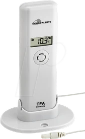 TFA Dostmann Weatherhub Temperatur-/Feuchtesensor mit Kabelfühler, Multisensor (30.3304.02)