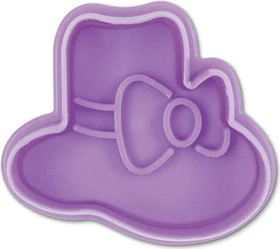 Städter Präge-Ausstecher mit Auswerfer Hut 5cm violett