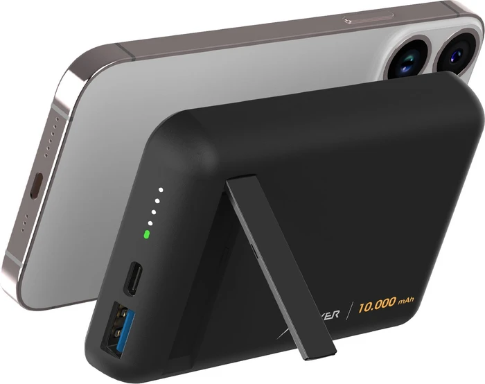 XLayer MagFix Pro 2in1 Powerbank mit Standfuß 10000mAh schwarz
