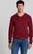 Tom Tailor Strickpullover mit V-Ausschnitt aus Baumwolle Strickpullover rot (Herren) Vorschaubild