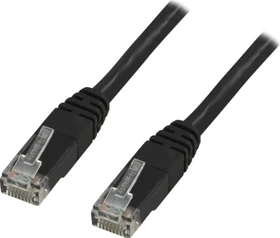 MicroConnect Patchkabel, Cat5e, U/UTP, RJ-45/RJ-45, 10m, schwarz