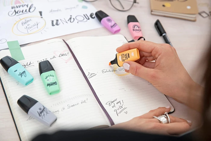 STABILO Boss Mini Pastellove pfirsich/pastellviolett/seidengrau, 3er-Set