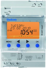 Theben TR 641 top2 Digitale Zeitschaltuhr mit Astro-/Jahresprogramm, 1-Kanal, Schaltaktor (6410100)