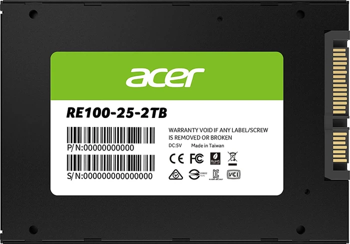 Acer RE100 SSD 2TB, 2.5" / SATA 6Gb/s
