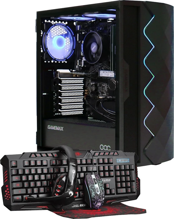 Hyrican Gamemax Diamond BK SET02696, Ryzen 5 5500, 16GB RAM, 1TB SSD, GeForce RTX 5050