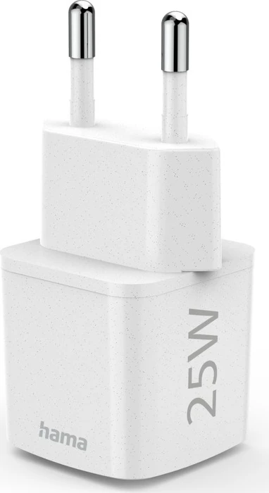 Hama Schnellladegerät Eco USB-C PD 25W weiß