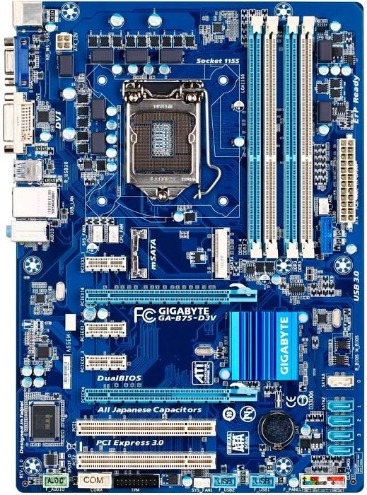 GIGABYTE GA-B75-D3V (Rev. 1.0) (Intel 1155)