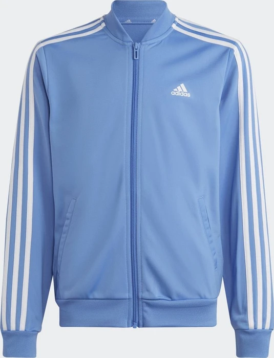 adidas Essentials 3-Streifen Trainingsanzug blue fusion metallic/white (Junior)