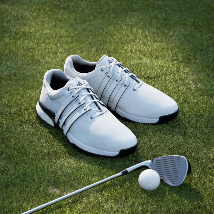 adidas Tour360 25 Spikeless cloud white/collegiate navy/lucid red (Herren)