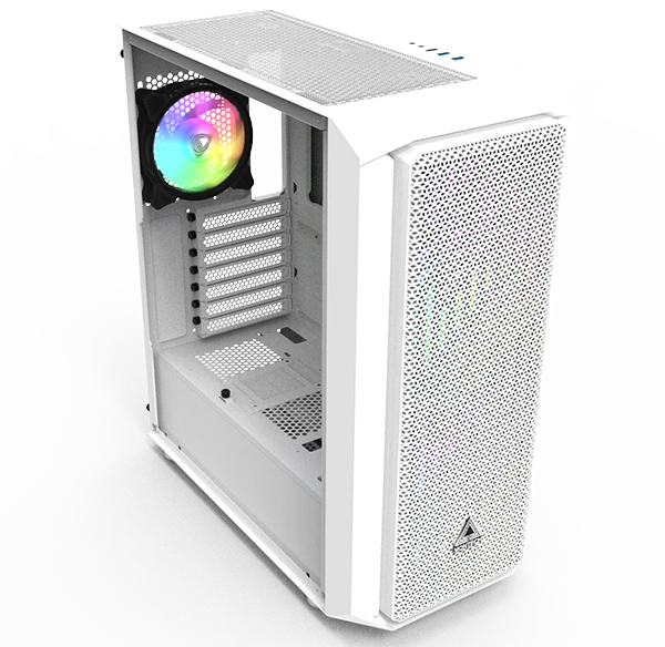 Montech Air X, weiß, Glasfenster