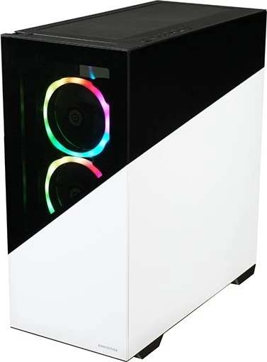 Enermax K8 Snow White Black, weiß/schwarz, Glasfenster