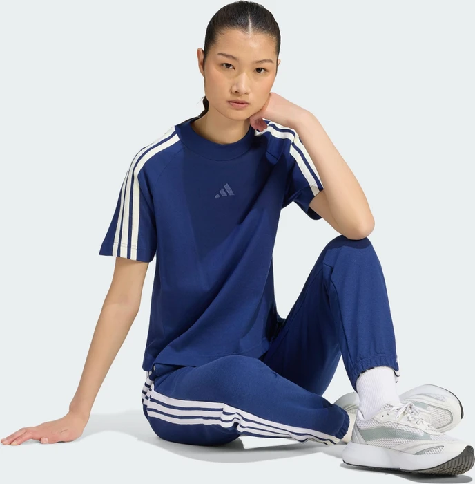 adidas Kit T-Shirt kurzarm dark blue/off white (Damen)