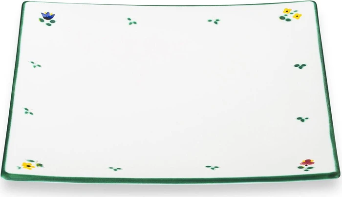Gmundner Keramik Streublumen Speiseteller Trend 26x26cm