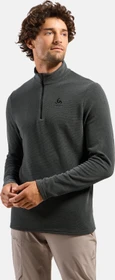 Odlo Roy Midlayer Half Zip Funktionsshirt langarm shale grey/black stripes (Herren)