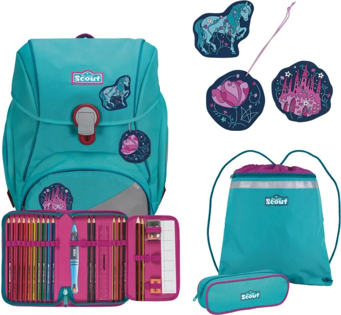 Scout Alpha Dreamworld Schultaschen-Set, 4-tlg.