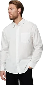 Calvin Klein Baumwoll-Popeline Hemd langarm brilliant white (Herren)