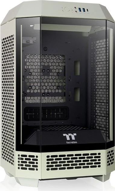 Thermaltake The Tower 250 Matcha Green, grün, Glasfenster, Mini-ITX