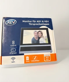 REV Ritter Link2Home Zusatz-Monitor für Türsprechanlage, silber