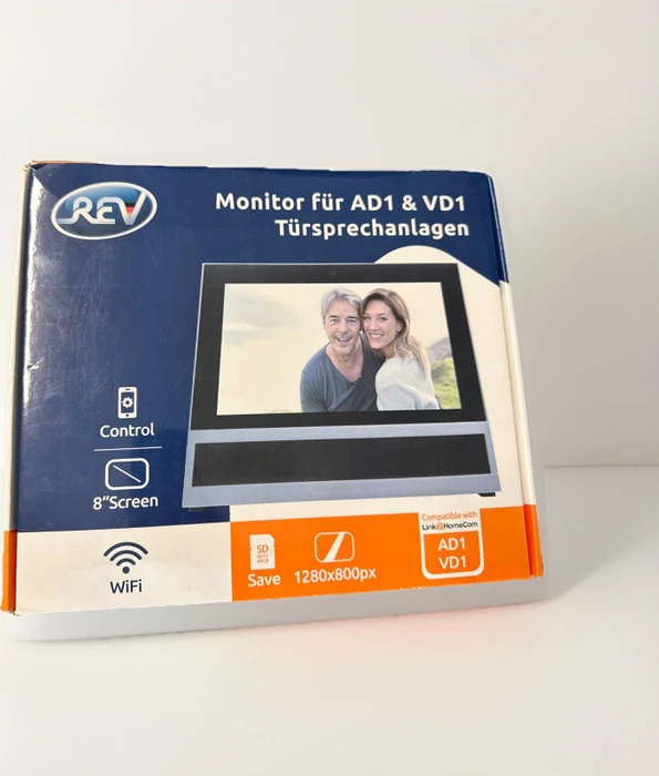 REV Ritter Link2Home Zusatz-Monitor für Türsprechanlage, silber