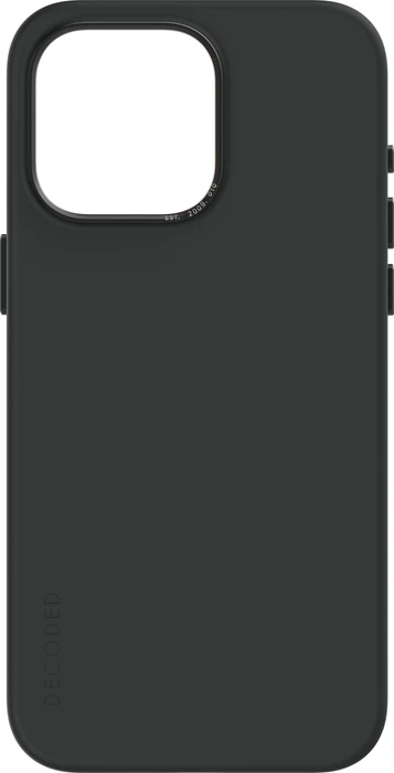 Decoded AntiMicrobial Silicone Back Cover für Apple iPhone 15 Pro Max Graphine