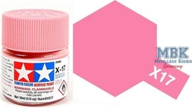 Tamiya Acrylic Paint X-17 pink red, 23ml