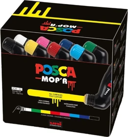 Uni-Ball POSCA MOP'R PCM-22 Acrylmarker sortiert, 8er-Set, Box