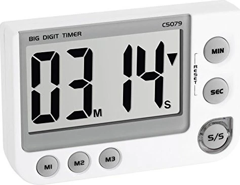 TFA Dostmann Digitaler Kitchen Timer weiß