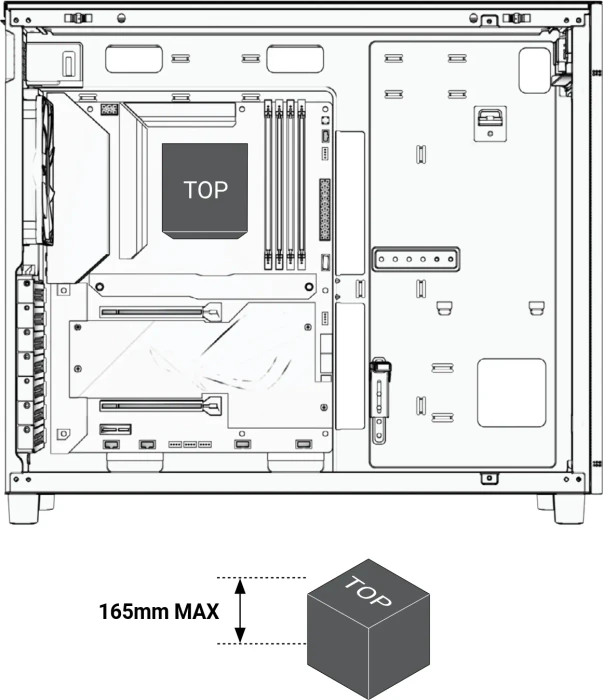 ASUS Prime AP303 TG, weiß, Glasfenster