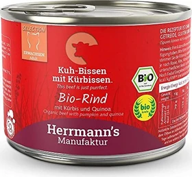 Herrmann's Manufaktur Bio-Rind mit Quinoa und Kürbis, 2.40kg (12x 200g)