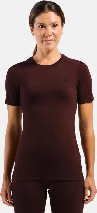 Odlo Natural Merino 160 Baselayer Funktionsshirt kurzarm fudge (Damen)