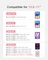 Inateck Ultraleicht Tastatur für iPad Air 6/iPad Air 5/iPad Pro 11", pink, UK Vorschaubild