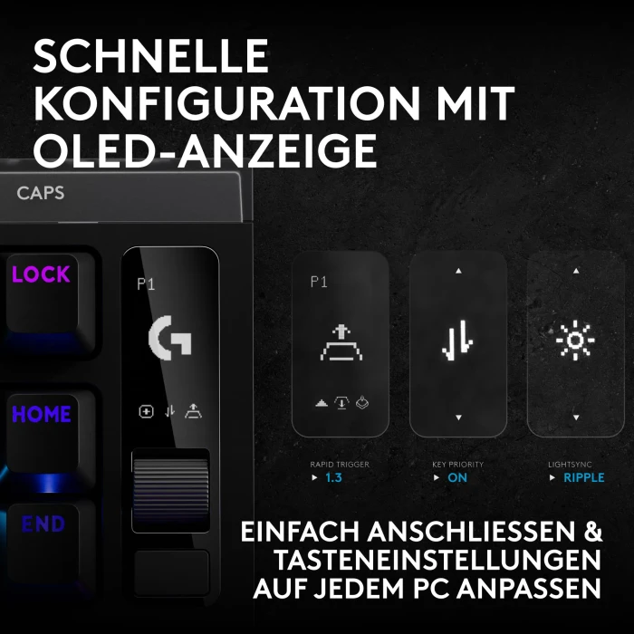 Logitech G PRO X2 TKL Rapid, schwarz, KS-20 Magnetic Analog, USB, ES