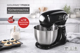 Gourmetmaxx Küchenmaschine schwarz