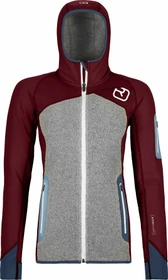 Ortovox Fleece Plus Hoody Funktionsjacke dark blood (Damen)