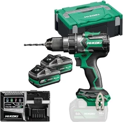 Hikoki DS18DBSLWFZ Akku-Bohrschrauber inkl. Koffer + 2 Akkus 5.0Ah