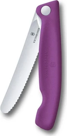 Victorinox Swiss Classic Gemüsemesser mit Wellenschliff faltbar rosa