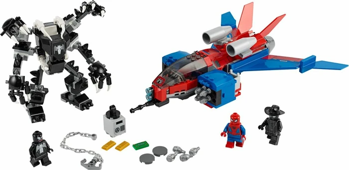 LEGO Marvel Super Heroes Spielset - Spiderjet vs. Venom Mech