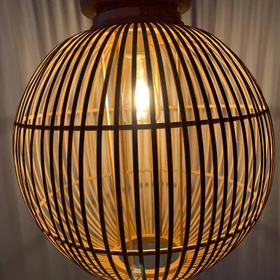 Globo Hildegard Hängeleuchte 35cm natur