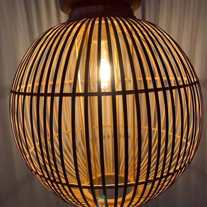 Globo Hildegard Hängeleuchte 35cm natur