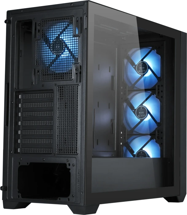 Silentware Flow 110 A-RGB Black, Glasfenster