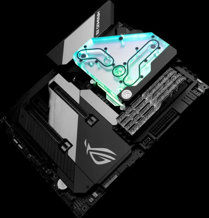 EK Water Blocks Quantum Line EK-Quantum Momentum ASUS ROG Maximus XII Formula D-RGB VRM Bridge, Nickel, Acryl