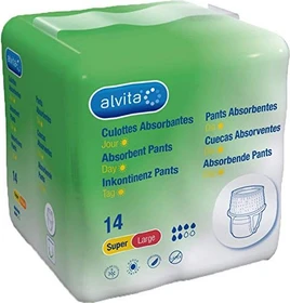 Alvita Inkontinenz Pants super Nacht Schutzhose Größe XL, 14 Stück