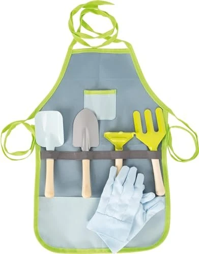Legler Small Foot Gartenschürze mit Gartenwerkzeug