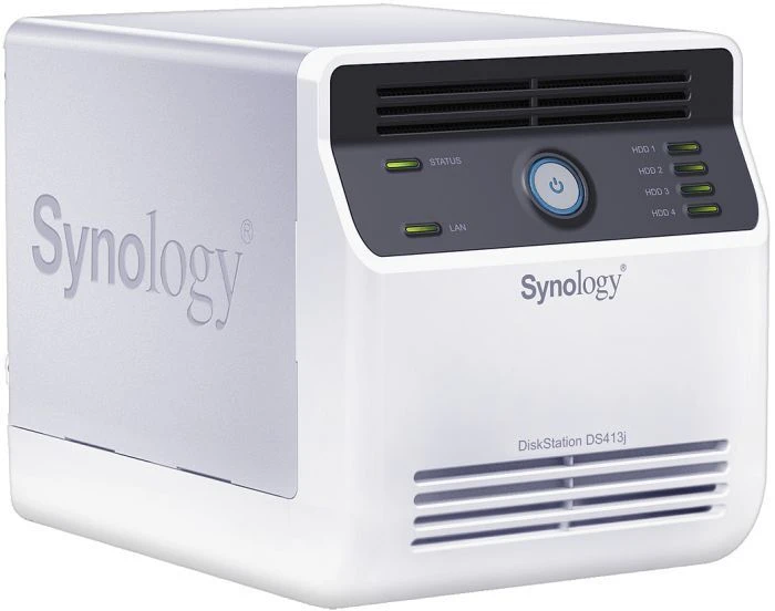 Synology DiskStation DS413j, 512MB RAM, 1x RJ-45 1000Base-T, 2x USB-A 2.0