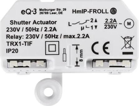 eQ-3 Homematic IP Rollladenaktor, Unterputz, Schaltaktor