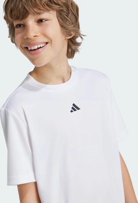 adidas Train Essentials Logo Regular Fit Funktionsshirt kurzarm weiß/schwarz (Junior)