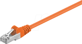 goobay Patchkabel, Cat5e, F/UTP, RJ-45/RJ-45, 3m, orange