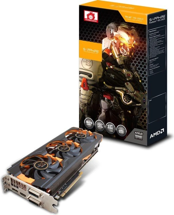 Sapphire Radeon R9 290X Tri-X OC, 4GB GDDR5, 2x DVI, HDMI, DP, lite retail