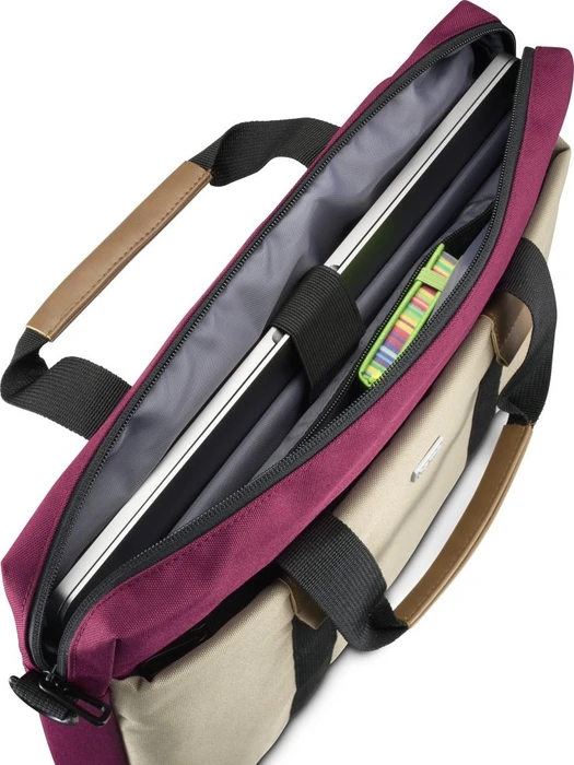 Hama Silvan 13.3"-14.1" Laptop-Tasche, bordeaux/beige